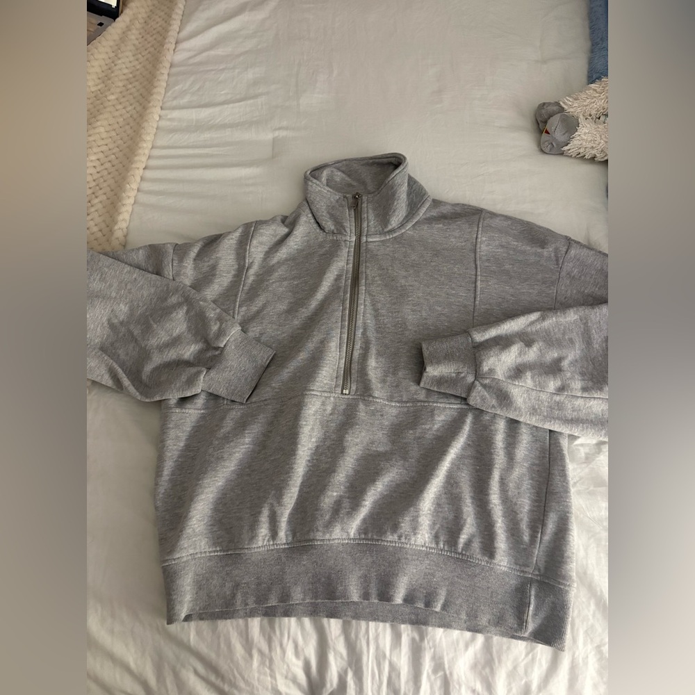 Women’s H&M Gray Quarter-Zip Pullover